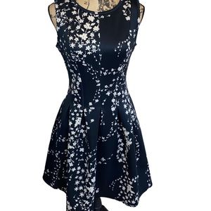Ann Taylor A-Line Floral Dress Size 4